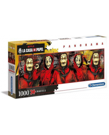 Clementoni Puzzle 1000el panorama Dom z papieru. La casa de papel 39545