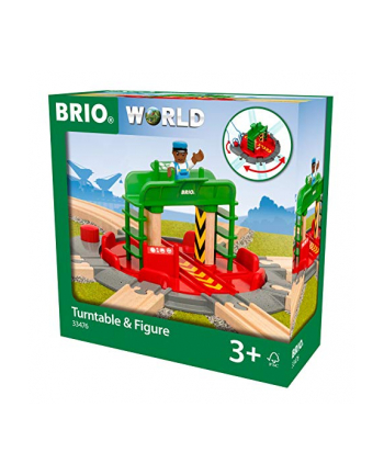 BRIO locomotive turntable with control bridge - 33476