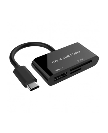 gembird Czytnik kart na USB-C SDXC/combo/czarny nr 1