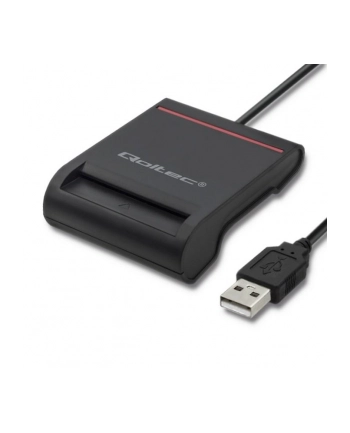 qoltec Inteligentny czytnik chipowych kart ID | USB2.0 | Plug&play nr 1