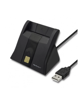 qoltec Inteligentny czytnik chipowych kart ID | USB 2.0 | Plug&play nr 1