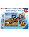 ravensburger Puzzle 3x49el Maszyny budowlane 050321 - nr 1