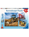 ravensburger Puzzle 3x49el Maszyny budowlane 050321 - nr 2