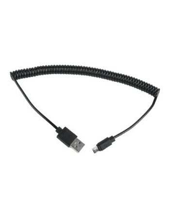 gembird Kabel micro spirala USB 2.0 1.8m czarny AM-MBP5P