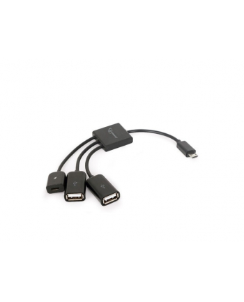 gembird Kabel OTG USB Micro BM -> 2xUSB-AF+Micro BF 13cm