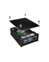 icy box ICYBOX Case for Raspberry Pi 4 Alu cover + mesh Black - nr 15