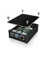 icy box ICYBOX Case for Raspberry Pi 4 Alu cover + mesh Black - nr 21