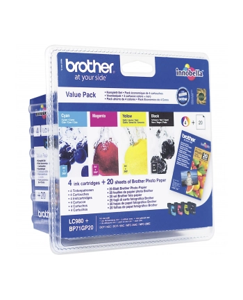BROTHER LC980VALBPDR valuepack ink blist nr 1