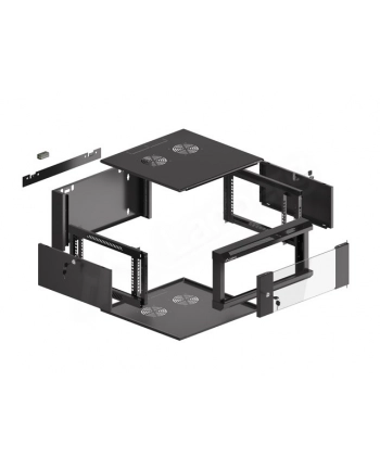 Szafa serwerowa wisząca 19cali 4U 570x600 czarna WFFA-5604-10B nr 2