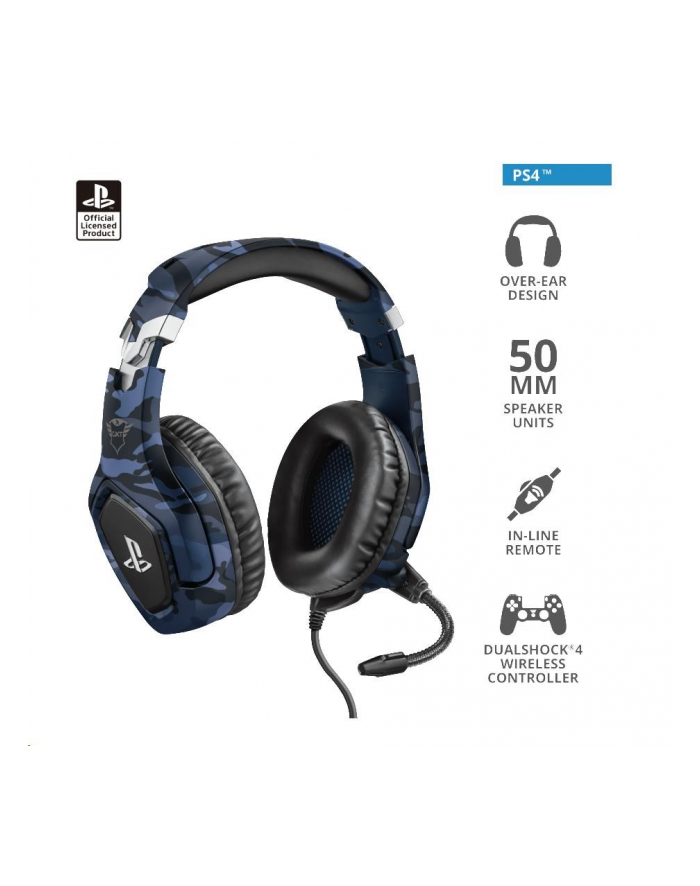 TRUST GXT 488 FORZE-B PS4 HEADSET BLUE główny