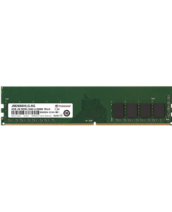 TRANSCEND 8GB JM DDR4 2666Mhz U-DIMM 1Rx16 1Gx16 CL19 1.2V