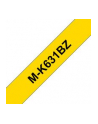 BROTHER P-Touch MK-631 black on yellow 12mm - nr 13