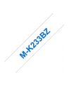 BROTHER MK233 BZ tape cassette white blue 8mx12mm none laminate for P-touch 60 65 75 80 85 110 - nr 12