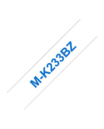 BROTHER MK233 BZ tape cassette white blue 8mx12mm none laminate for P-touch 60 65 75 80 85 110
