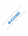 BROTHER MK233 BZ tape cassette white blue 8mx12mm none laminate for P-touch 60 65 75 80 85 110 - nr 13