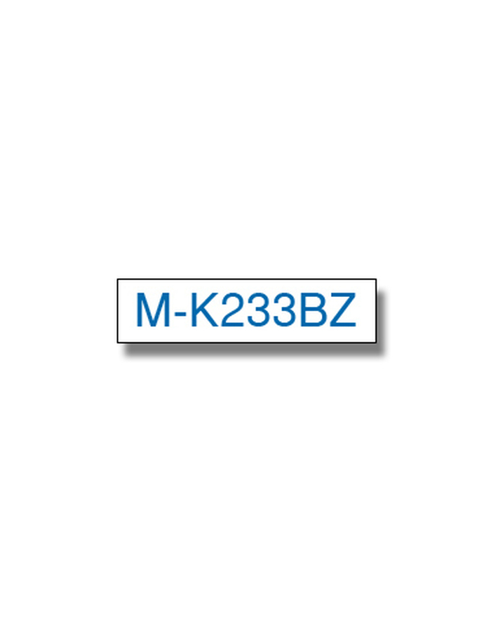 BROTHER MK233 BZ tape cassette white blue 8mx12mm none laminate for P-touch 60 65 75 80 85 110 główny