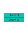 BROTHER FLE7511 21MMX45MM BLACK ON GRN FLAG TAPE - nr 1