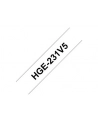 BROTHER HGE231V5 5x tape cassette 12mmx8m white black laminate for P-touch P500PC,9700PC,9800PCN,RL700S - nr 2