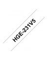 BROTHER HGE231V5 5x tape cassette 12mmx8m white black laminate for P-touch P500PC,9700PC,9800PCN,RL700S - nr 5