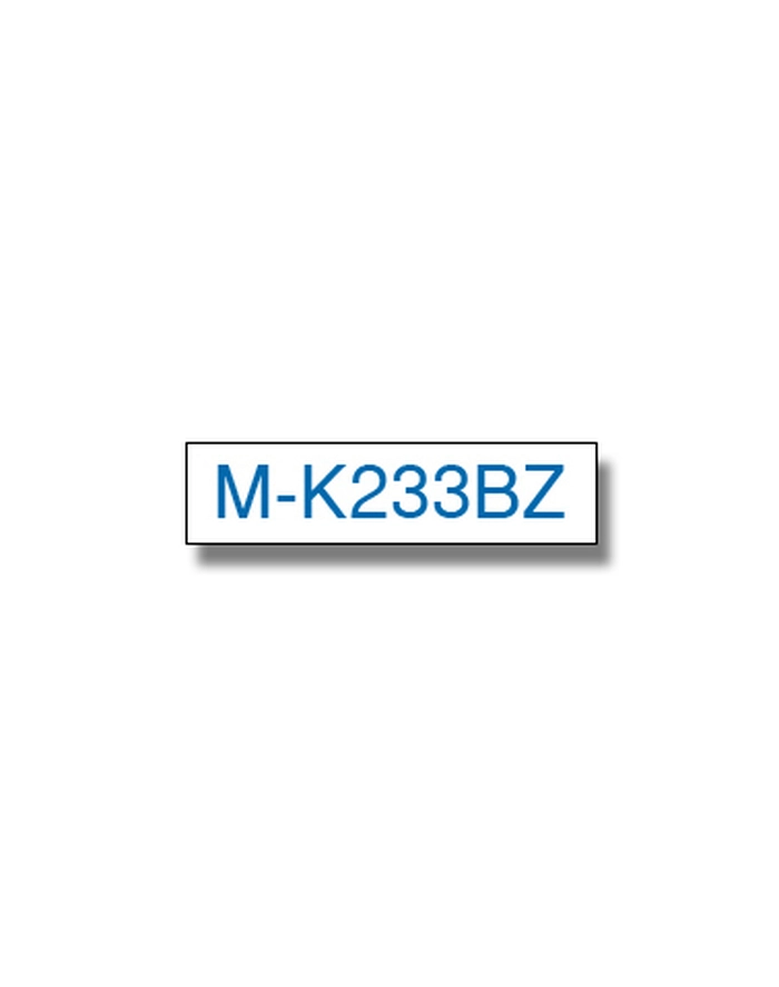 BROTHER MK233 BZ tape cassette white blue 8mx12mm none laminate for P-touch 60 65 75 80 85 110 główny