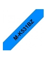 BROTHER P-Touch MK-531 black on blue 12mm - nr 8