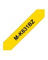 BROTHER P-Touch MK-631 black on yellow 12mm - nr 13