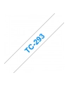 BROTHER P-Touch TC-293 blue on white 9mm - nr 1