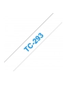 BROTHER P-Touch TC-293 blue on white 9mm - nr 4