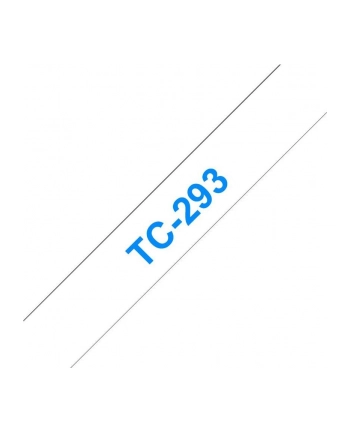 BROTHER P-Touch TC-293 blue on white 9mm nr 2
