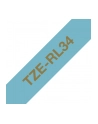 BROTHER P-Touch 12mm light blue/gold ribbon tape - nr 3