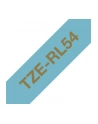 BROTHER P-Touch 24mm light blue/gold ribbon tape - nr 3