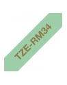 BROTHER P-Touch 12mm mint green/gold ribbon tape - nr 3