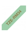 BROTHER P-Touch 12mm mint green/gold ribbon tape - nr 7