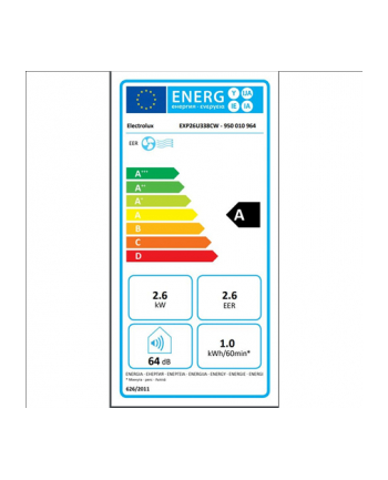 Klimatyzator przenośny ELECTROLUX EXP26U338CW
