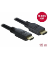 DELOCK KABEL HDMI M/M V20 15M AKTYWNY CZARNY 85285 - nr 1