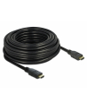 DELOCK KABEL HDMI M/M V20 15M AKTYWNY CZARNY 85285 - nr 2