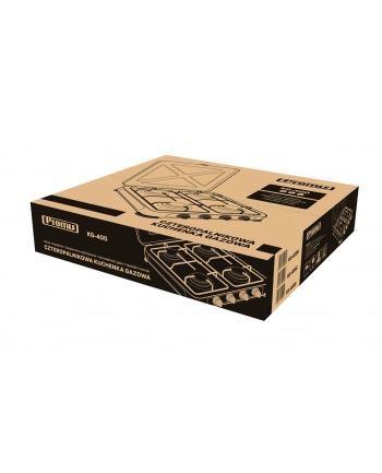 PROMIS KUCHENKA GAZOWA KG400S  4-PALNIKOWA SREBRNA nr 2