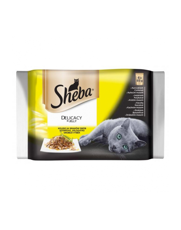 Sheba Del in Jelly Smaki Drobiowe 4x85g główny