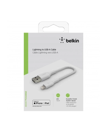 belkin Kabel Braided USB- Lightning 15cm biały nr 2