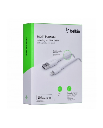 belkin Kabel Braided USB- Lightning 2m biały nr 1