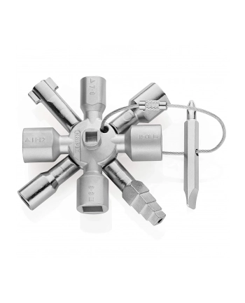 Knipex TwinKey 00 11 01, socket wrench (for common cabinets and locking systems) nr 1