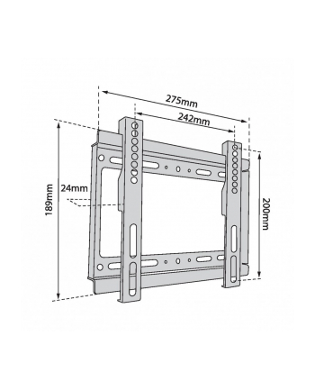 tb Uchwyt TV do telewizora do 42' 40kg max VESA 200x200