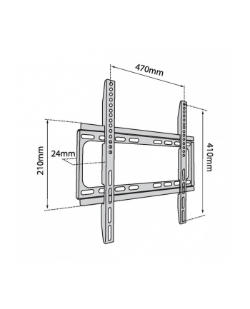 tb Uchwyt TV do telewizora do 56' 40kg max VESA 400x400