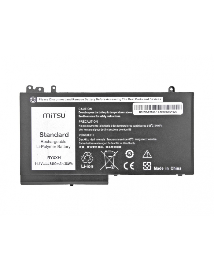 mitsu Bateria do Dell Latitude E5450, E5550 (3400 mAh 38 Wh     11.1 Volt) główny