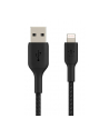 belkin Kabel Braided USB- Lightning 1m czarny - nr 1