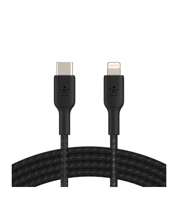 belkin Kabel Braided USB-C Lightning 1m czarny