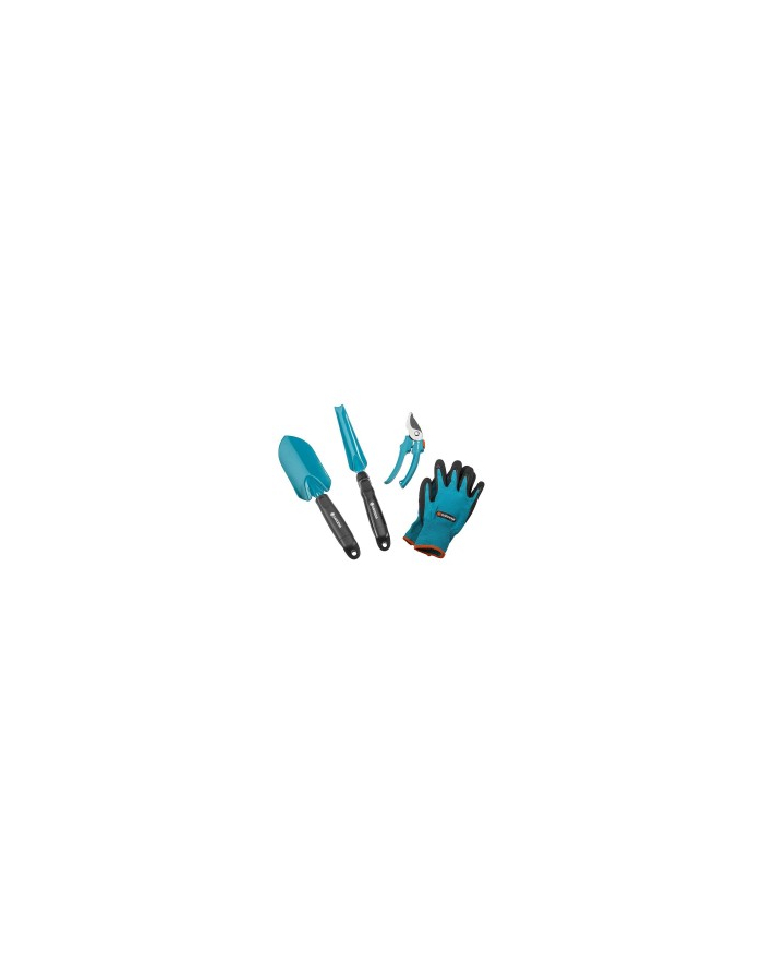 GARDENA combisystem small appliance set, special offer, garden set (turquoise / grey, 4 pieces) główny