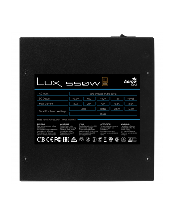 ZASILACZ AEROCOOL PGS LUX 550W 80+ Bronze