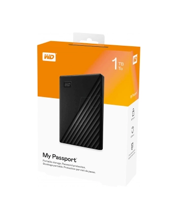 western digital Dysk MY PASSPORT 1TB 2,5 black WDBYVG0010BBK-WESN nr 1