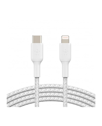 belkin Kabel Braided USB-C Lightning 1m biały nr 1